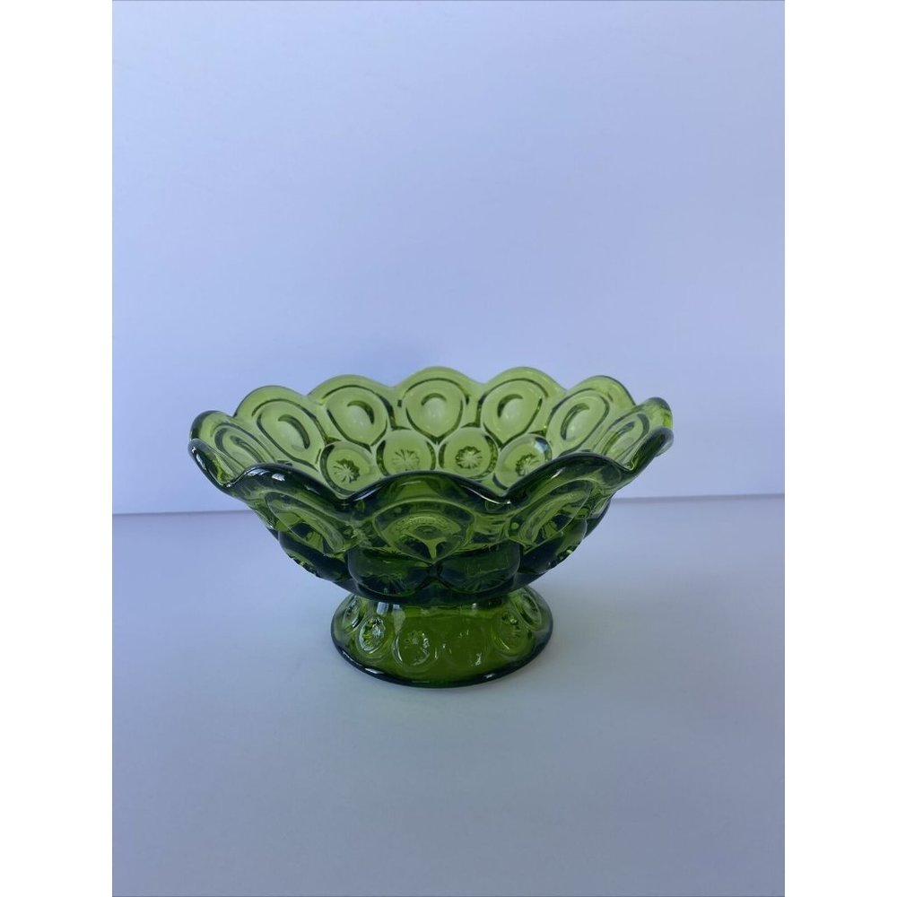 LE Smith Moon & Stars Emerald Green Medium Compote